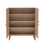 Hanah Home Form - 1048 Conjunto Muebles Recibidor Zapatero Banco Almacenamiento Tablero Melamina Patas Madera Sonomo Azul Oscuro